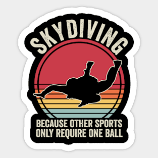 Skydiver Quotes Retro Funny Skydiving Vintage Sticker